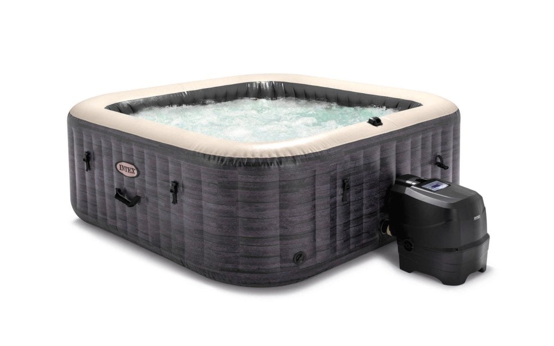 Intex Pure Spa Greystone Vierkant 6 Personen, Tuin en Terras, Ophalen, Zo goed als nieuw