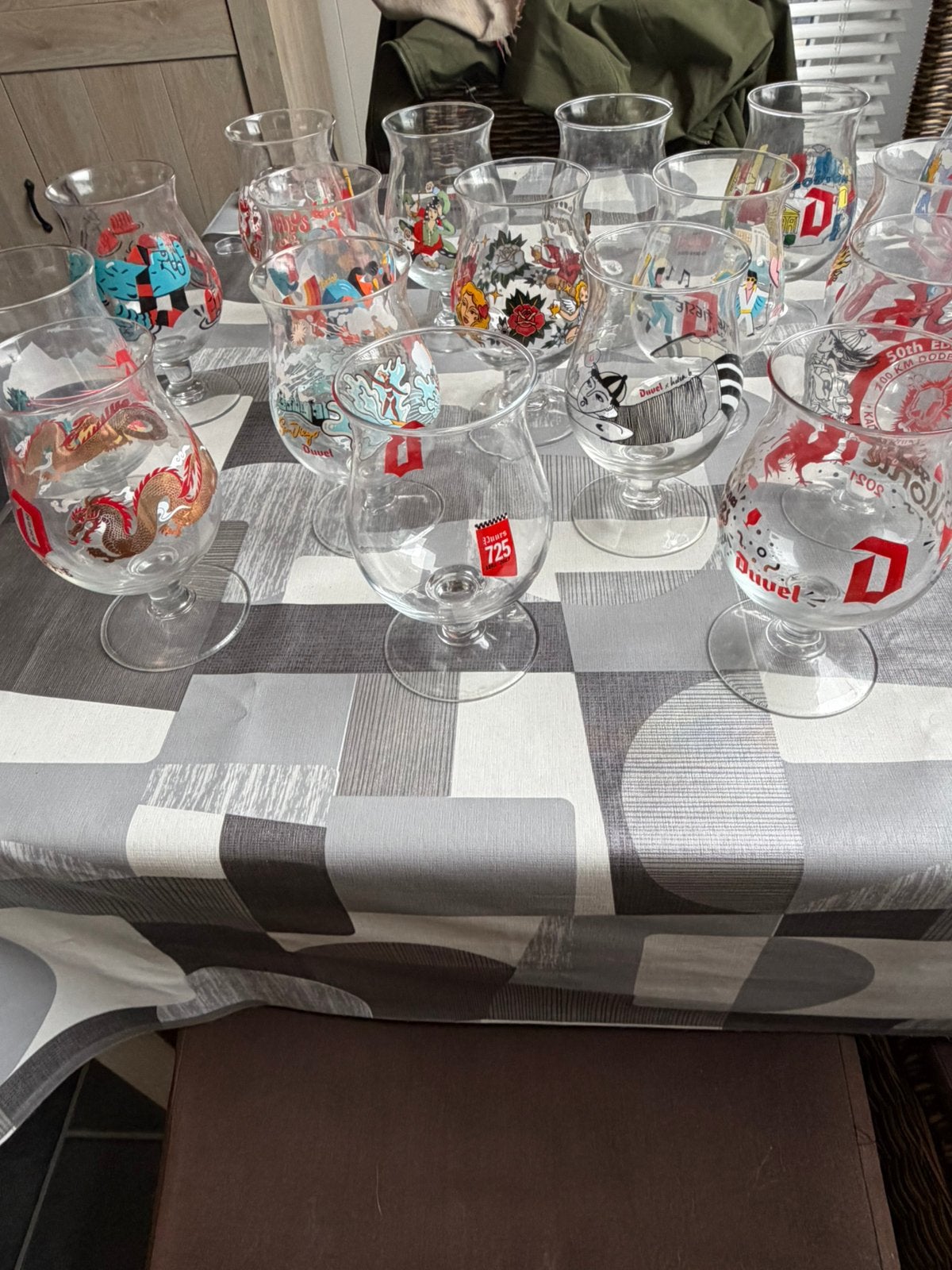 30+- duvel glazen, Verzamelen, Ophalen, Bierglas