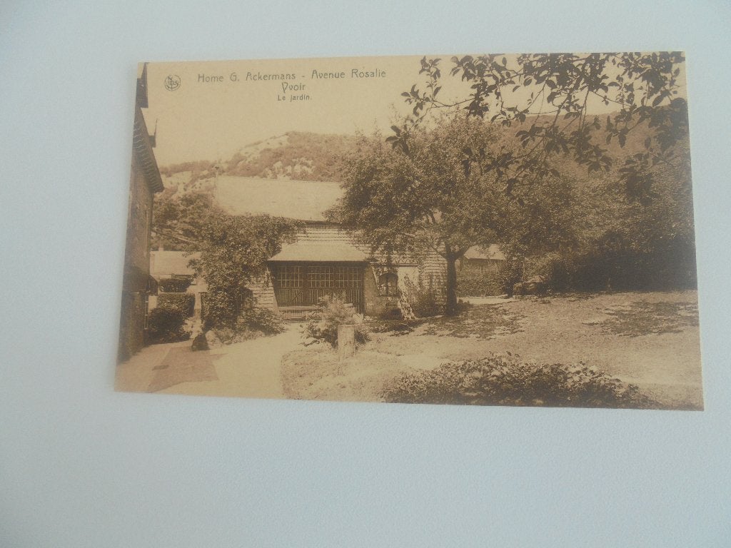 yvoir-home ackermans -avenue rosalie-le jardin, Ophalen of Verzenden, 1920 tot 1940, Ongelopen, Namen