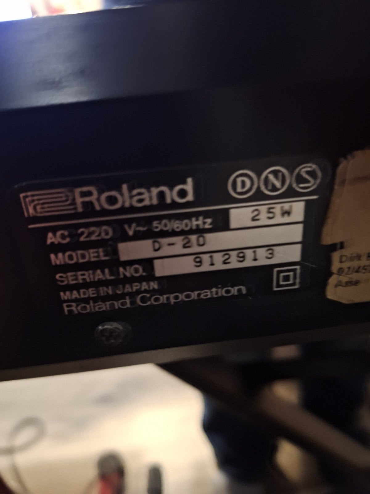 Roland D-20, Muziek en Instrumenten, Ophalen, 61 toetsen, Roland, Aanslaggevoelig