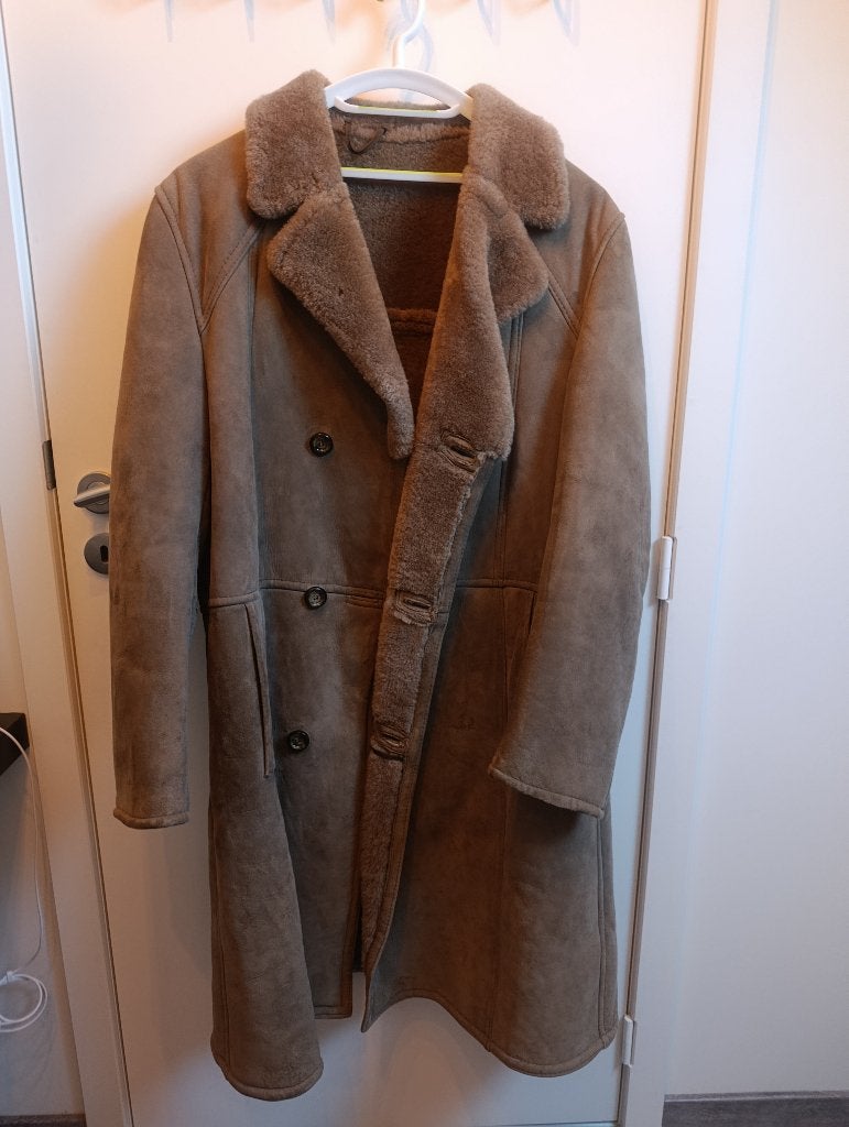 Bont jas bruin, Ophalen, Maat 52/54 (L), Bruin, Zo goed als nieuw