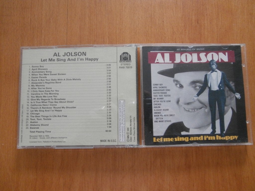 al jolson let me sing i'm happy, Ophalen, Gebruikt