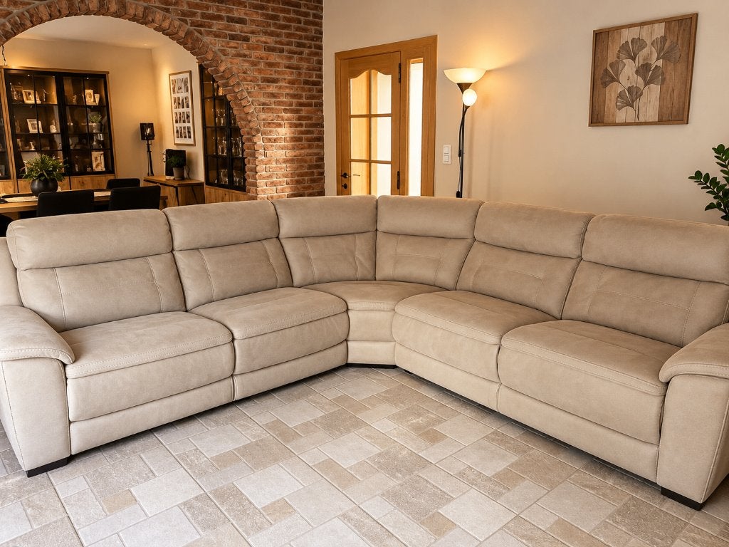 Salon d'angle+fauteuil individuel, Enlèvement, Comme neuf