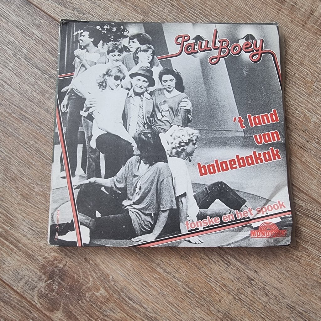 7" Paul Boey – 'T Land Van Baloebakak, En néerlandais, Enlèvement ou Envoi, Single, 1970 - 1979