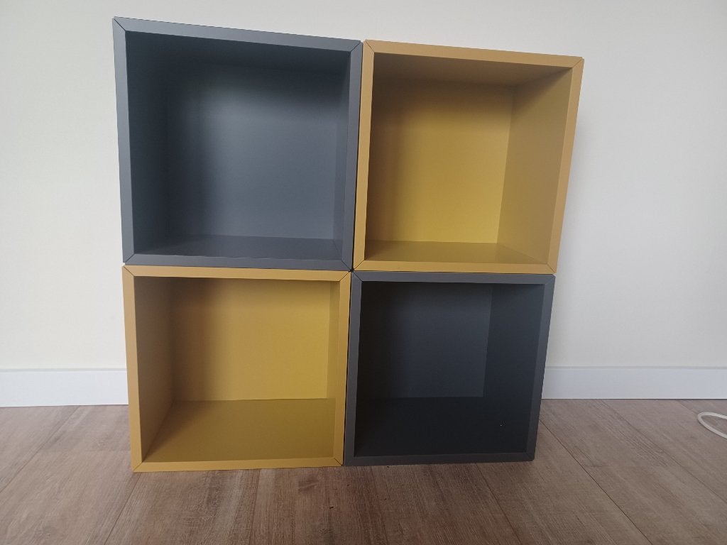 2 Ikea Eket wandkastjes TAUPE, 25 à 50 cm, Avec espace de penderie, Comme neuf, Enlèvement