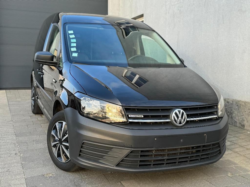 VW CADDY 1.4 TGI CNG+BENZINE 2020 GARANTIE 82000 KM ADNROID, Autos, Cuir, Euro 6, Entreprise, 2 places