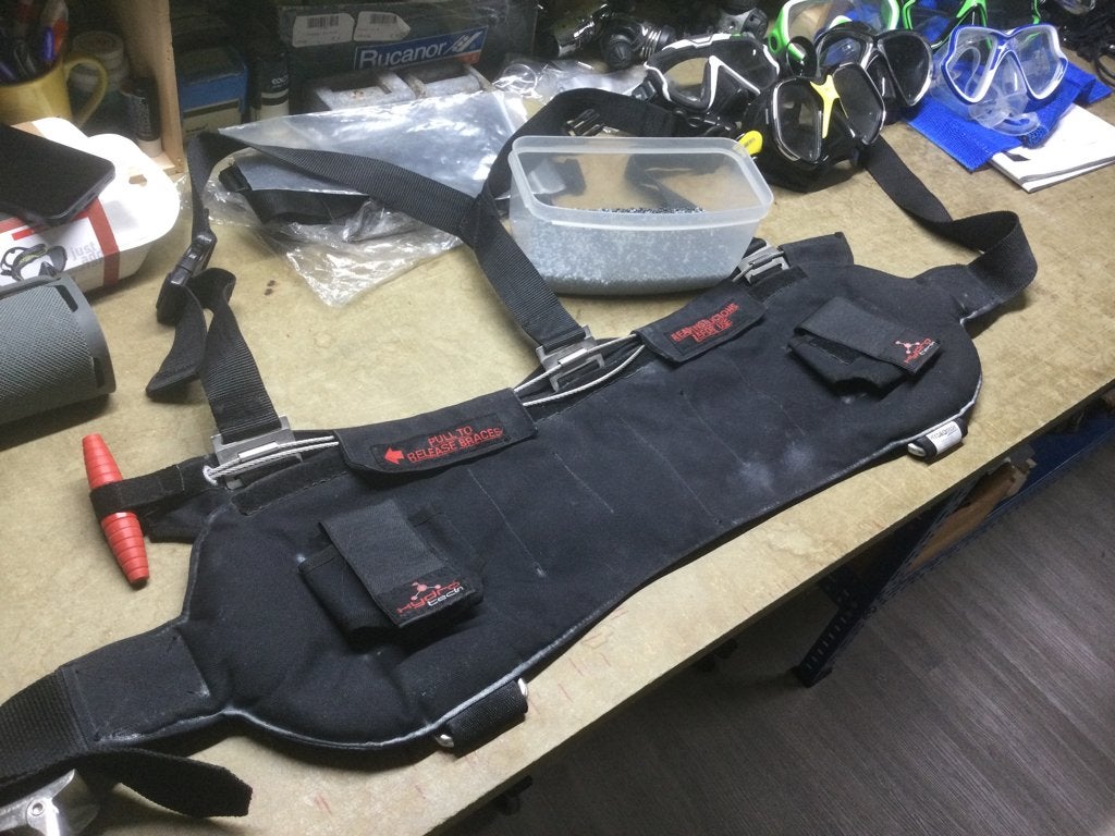 Hydrotech softloodharnas + extra loodkorrels, Enlèvement ou Envoi, Utilisé, Plomb ou Ceinture de plomb