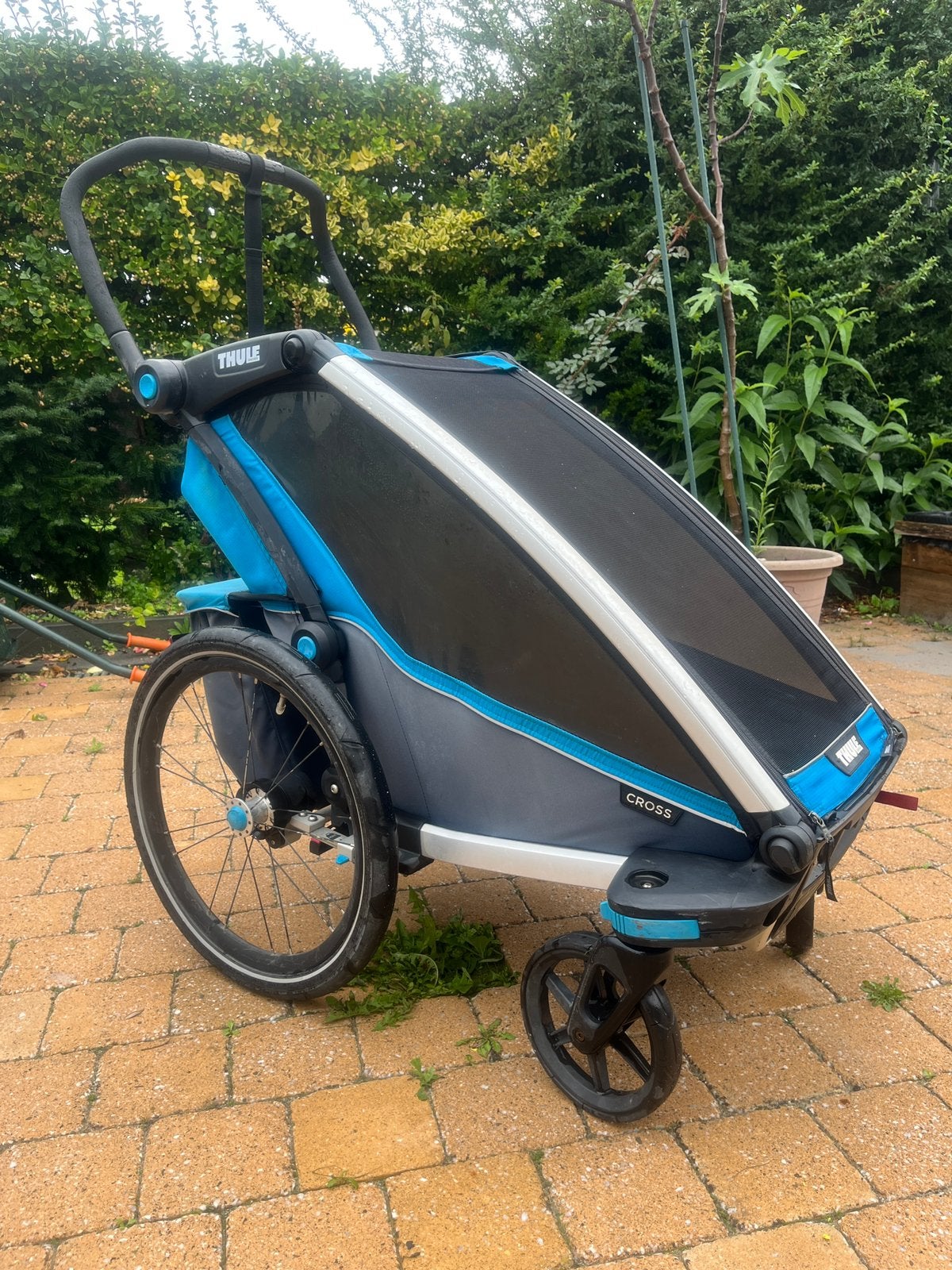Thule Cross fietsaanhanger incl. fietskoppeling, Enlèvement, Utilisé, Remorque pour enfant