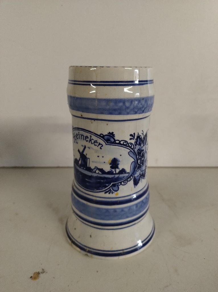 Bierpul / bierpot Heineken delfts blauw, Antiek en Kunst, Antiek | Keramiek en Aardewerk, Ophalen of Verzenden