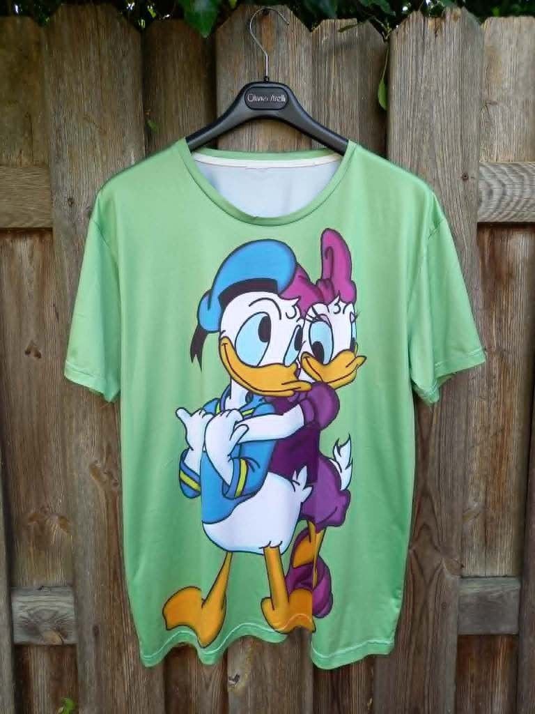 T-shirt Duck, past voor maat 50, soepele synthetische stof, Kleding | Dames, T-shirts, Ophalen, Maat 46/48 (XL) of groter