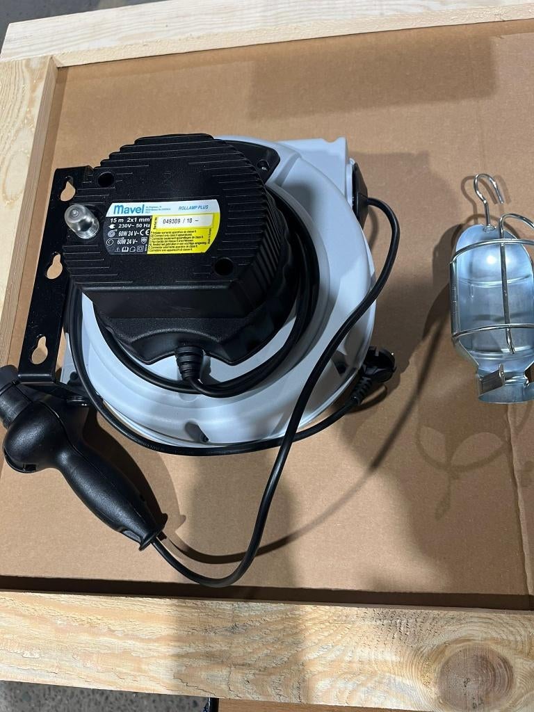 Kabelhaspel 24V + transfo - 15m, Ophalen of Verzenden, Nieuw, Kabel of Snoer