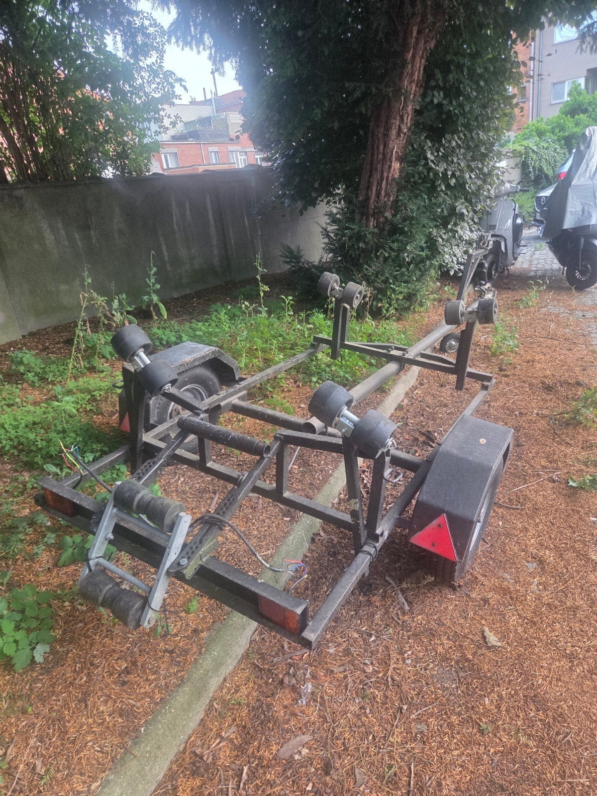 Aanhangwagen voor boot of jetski, Ophalen