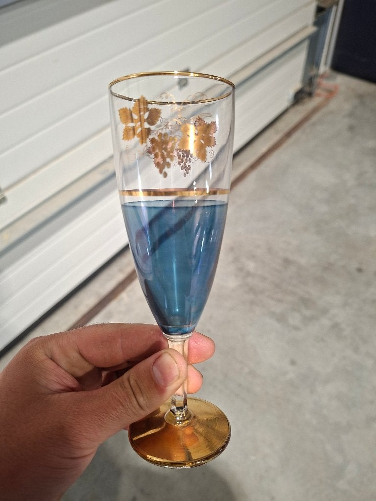 4 speciale champagneglazen, Ophalen, Gebruikt, Overige typen