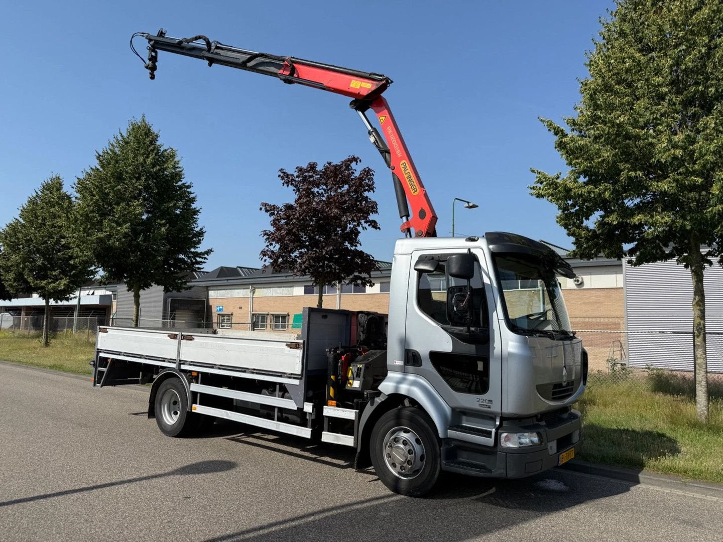 Renault  Midlum 220 palfinger PK12001 EH, Auto's, Renault, Zilver of Grijs, Te koop, ABS
