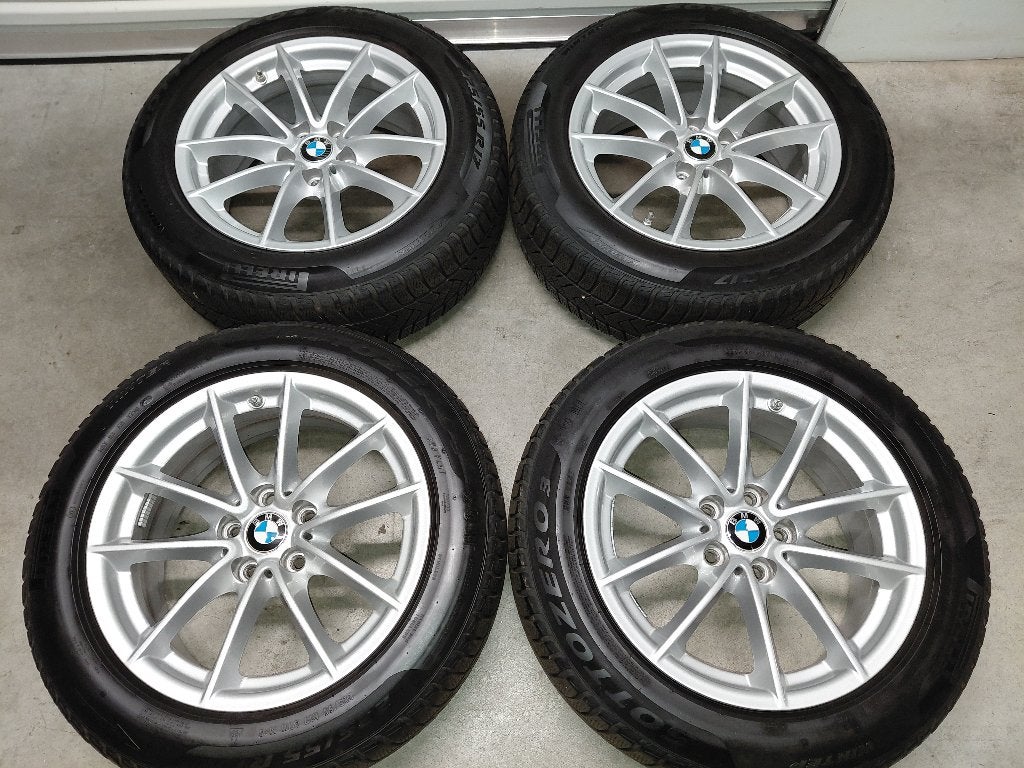 17 inch velgen met winterbanden BMW 5-serie G30 / G31, Auto diversen, Ophalen