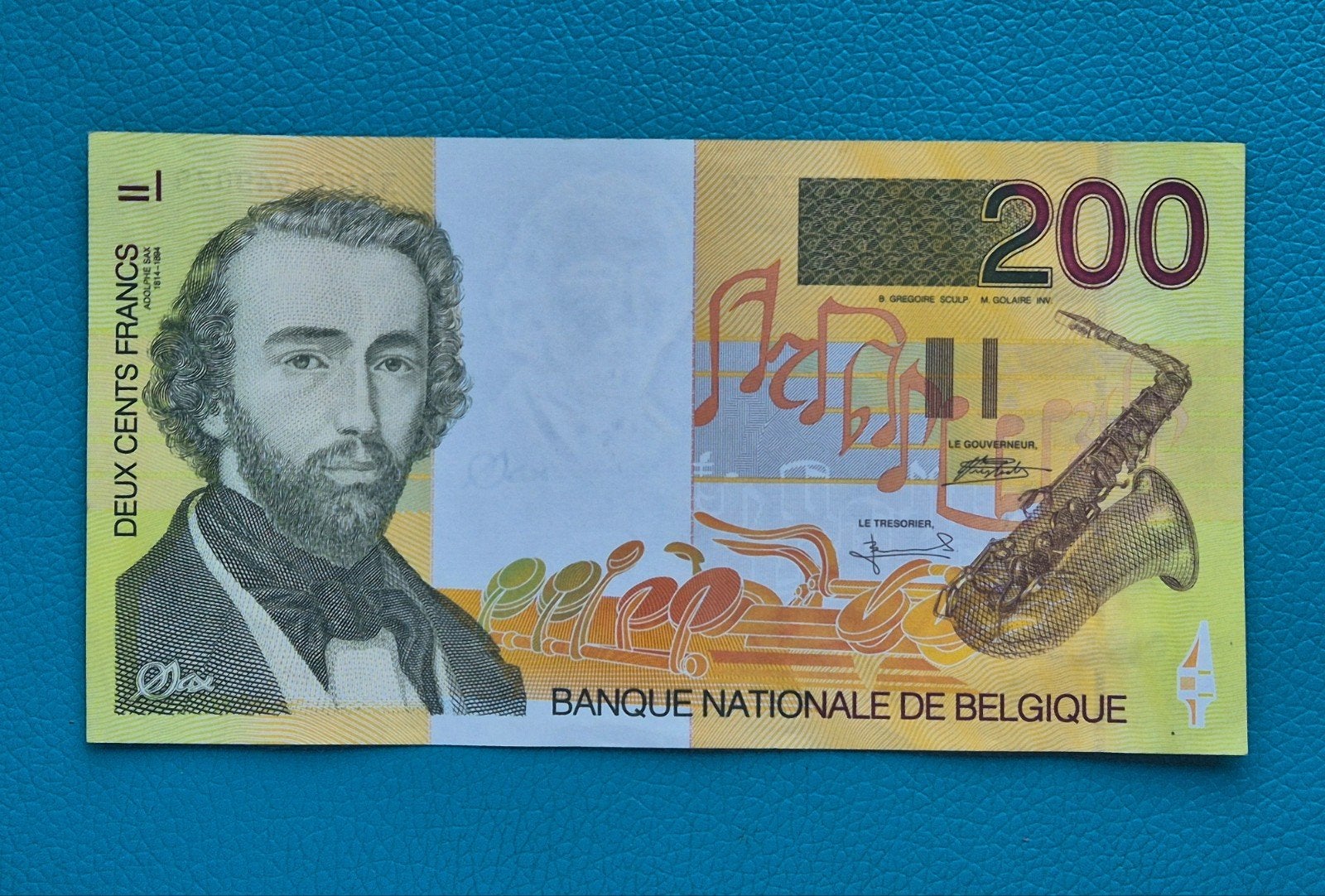 200 Francs  1996-1999  Sax    FDC !!!, Postzegels en Munten, Ophalen of Verzenden, Los biljet