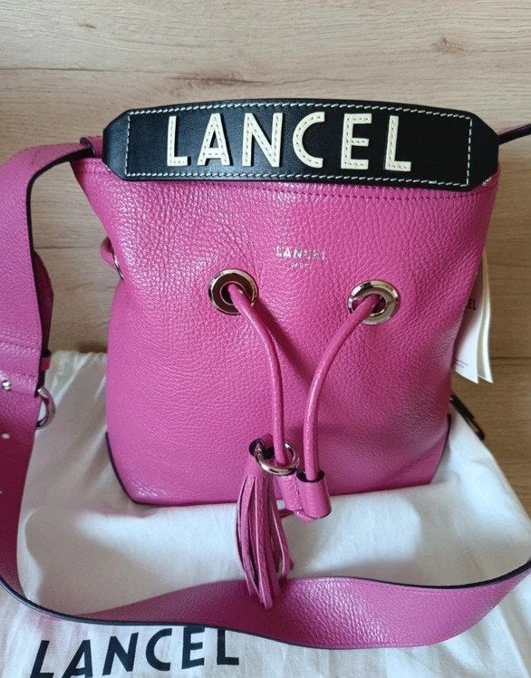 Lancel roze leren tas, Ophalen of Verzenden, Zo goed als nieuw, Roze