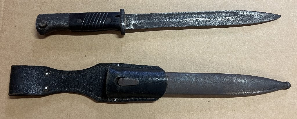 WO2 - Duitse bajonet - Mauser 98K, Collections, Objets militaires | Seconde Guerre mondiale, Enlèvement ou Envoi, Autres, Couteau ou Poignard