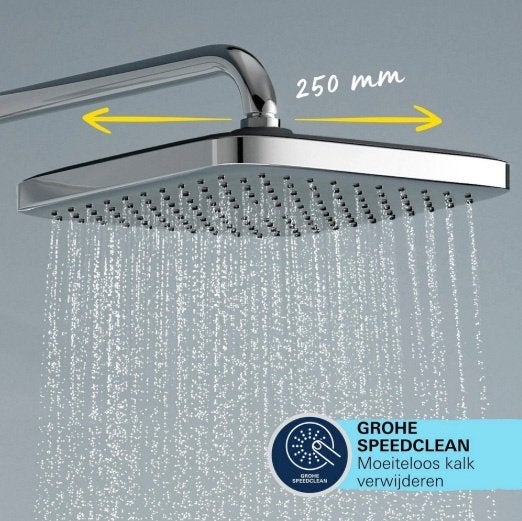 Grohe regendouchekop vierkant vitalio Comfort 250, Enlèvement ou Envoi, Neuf, Chrome, Douche
