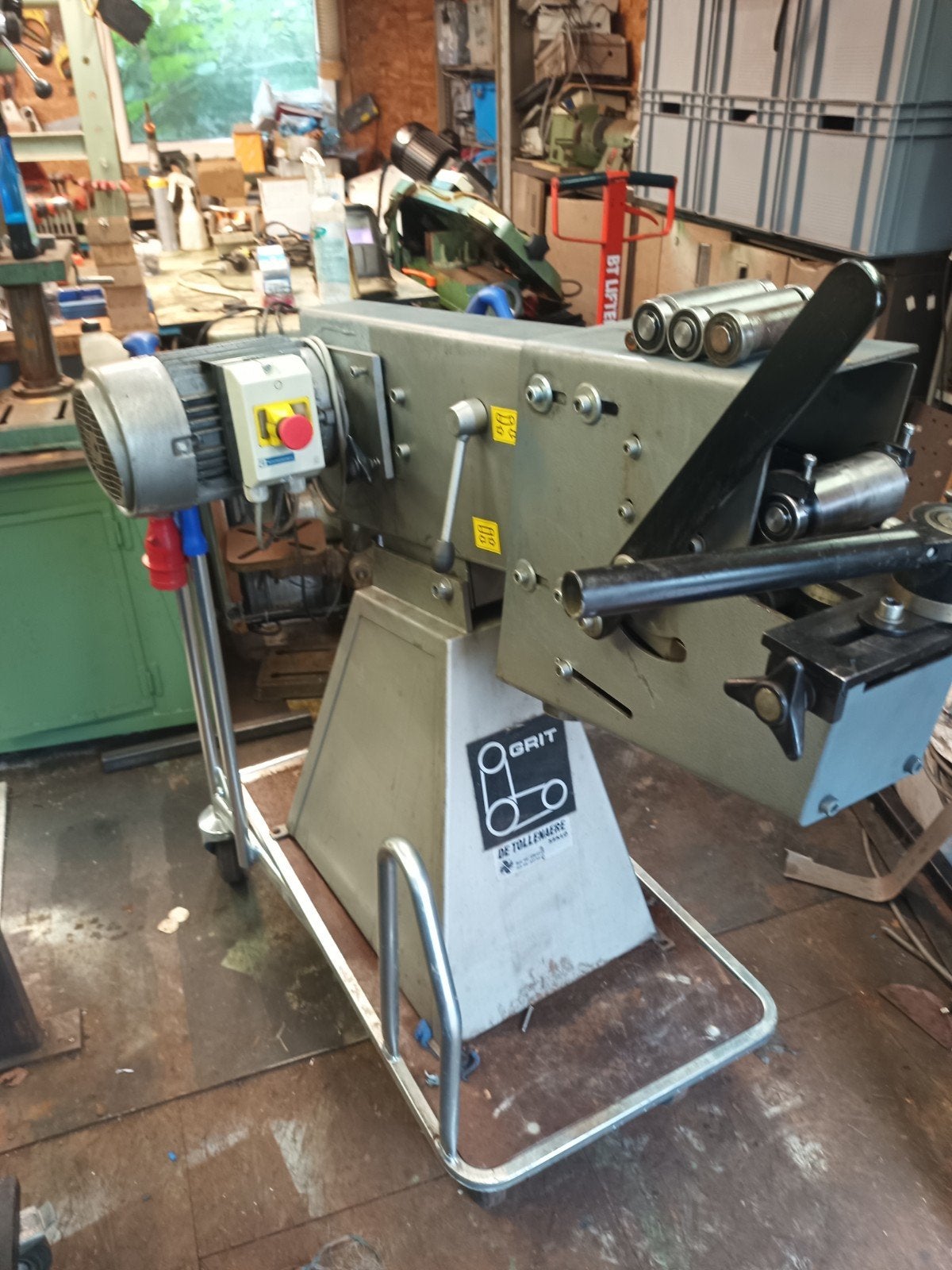 bandschuurmachine/ pijp uitslijper Fein grit met extra rolle, Ophalen, Zo goed als nieuw, 1000 watt of meer, Overige typen