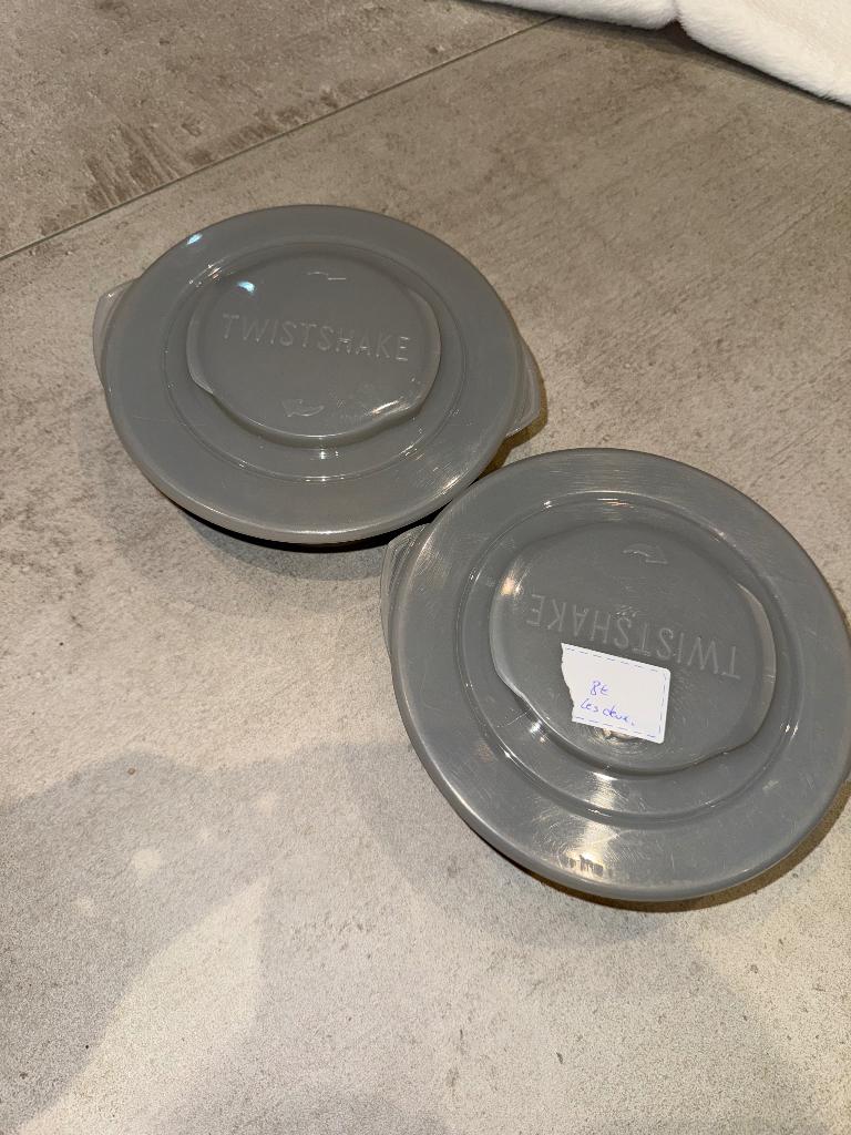 Lot de 2 bols Twistshake gris, Ophalen of Verzenden, Zo goed als nieuw, Overige typen