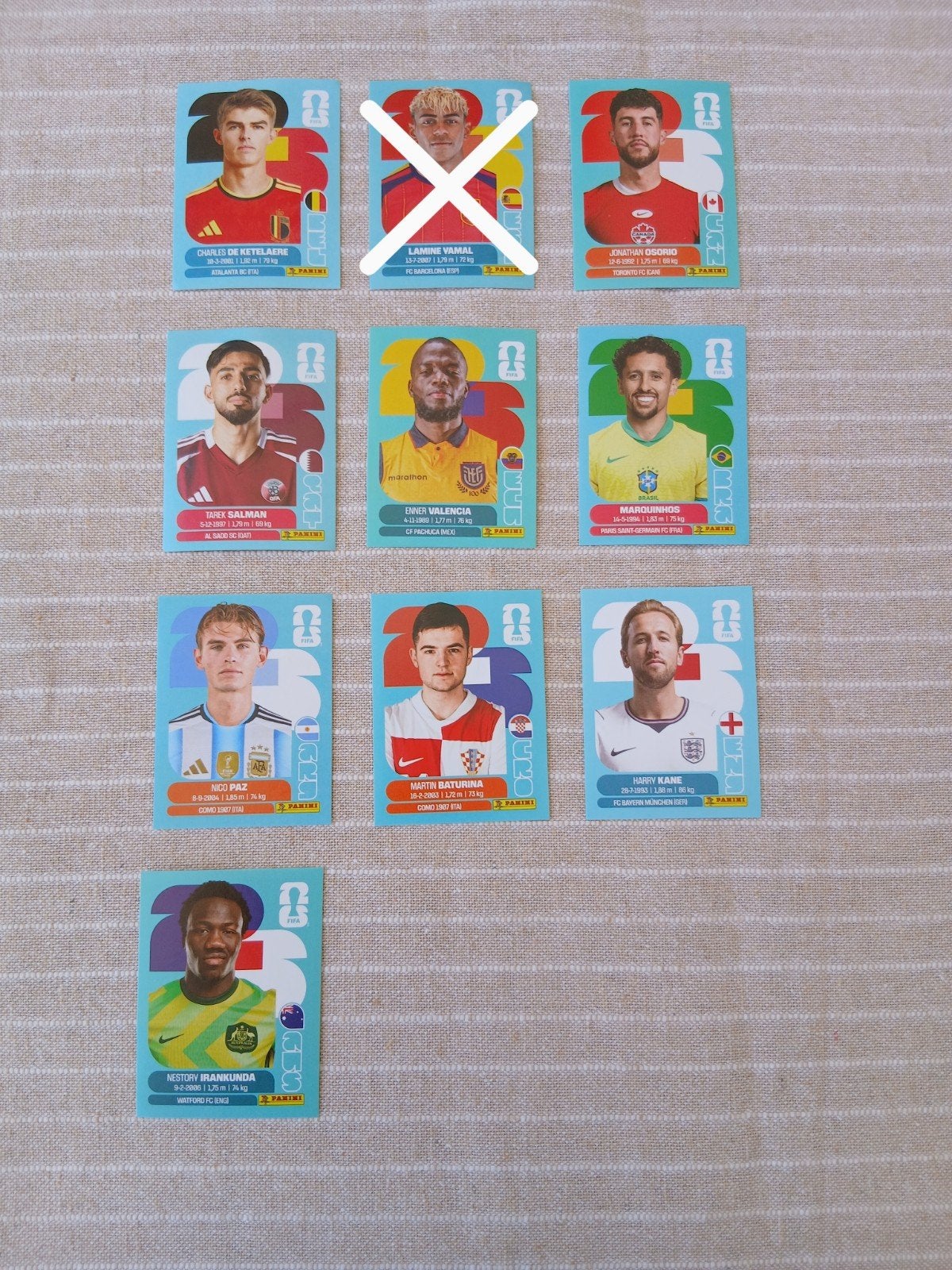 Panini stickers, Ophalen, Nieuw, Meerdere stickers
