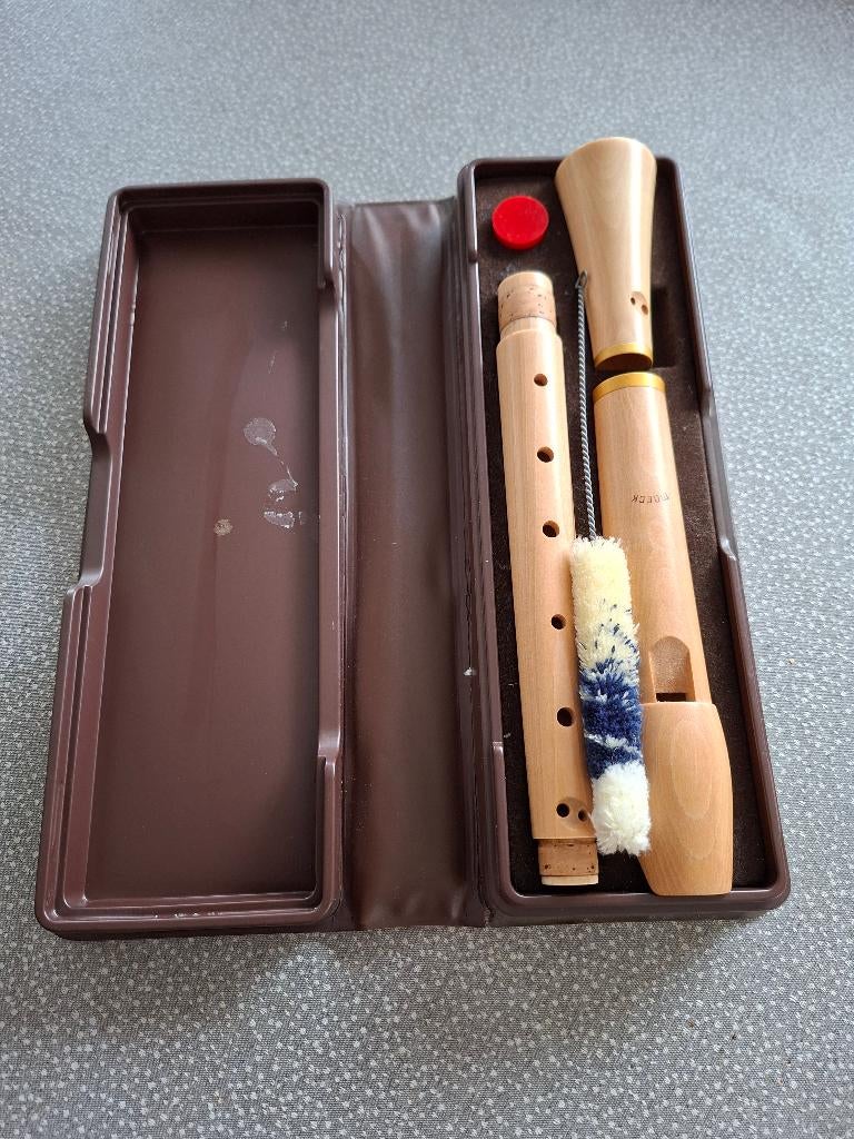 Blokfluit MOECK tuju alt barock ahorn 236, Enlèvement, Utilisé, Alto, Avec valise, étui ou housse