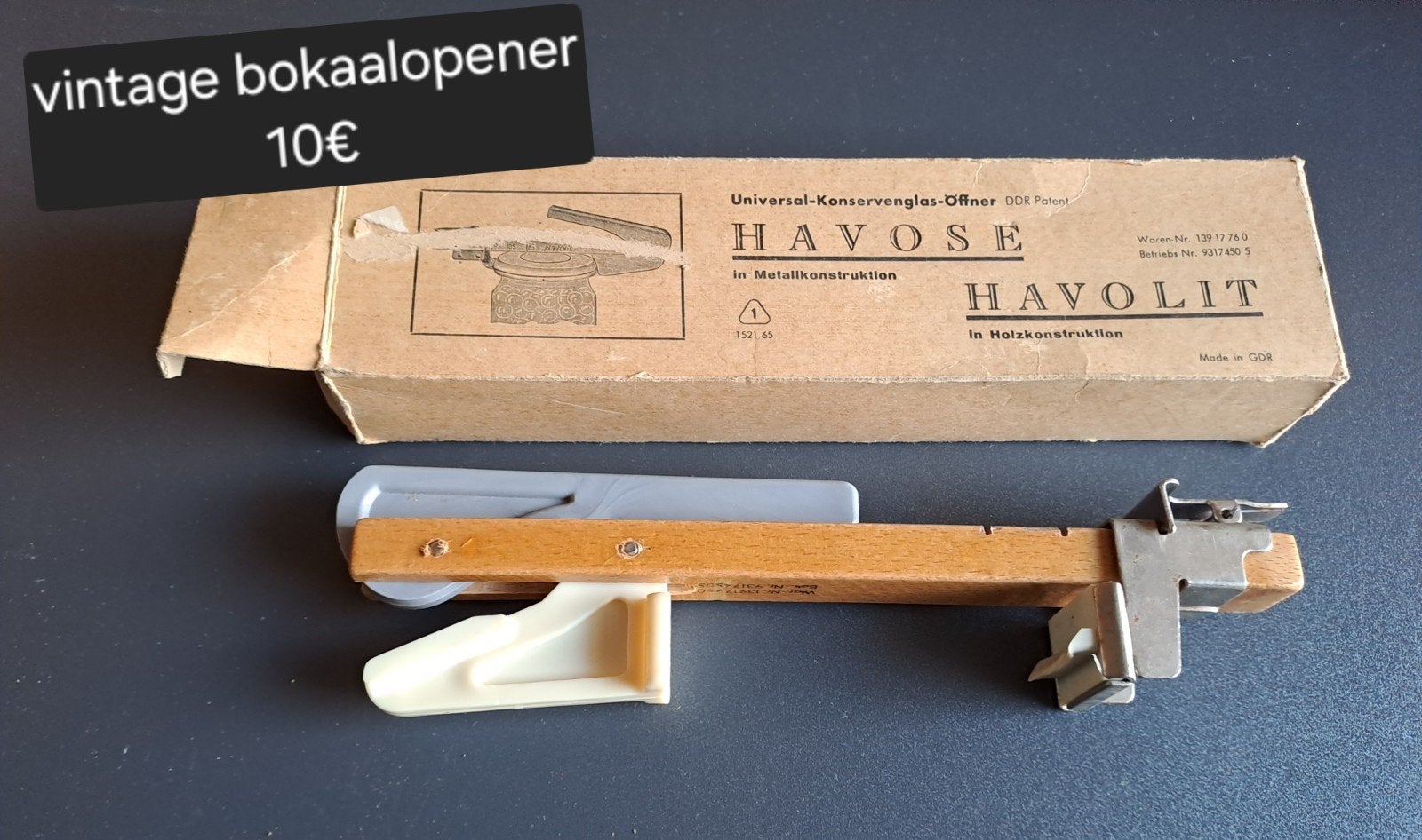 Vintage bokaalopener, Ophalen of Verzenden