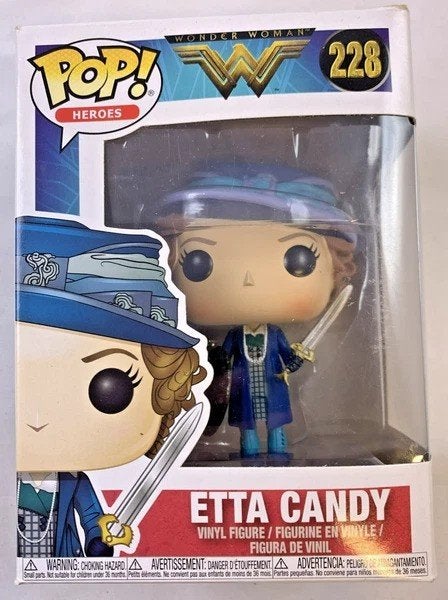 Figurine Funko POP Wonder Woman Etta Candy 228 DC en vinyle, Envoi, Comme neuf