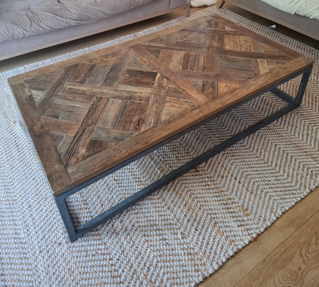 Haegeman salontafel in de woonkamer, Ophalen, 50 tot 100 cm, Zo goed als nieuw, 150 tot 200 cm