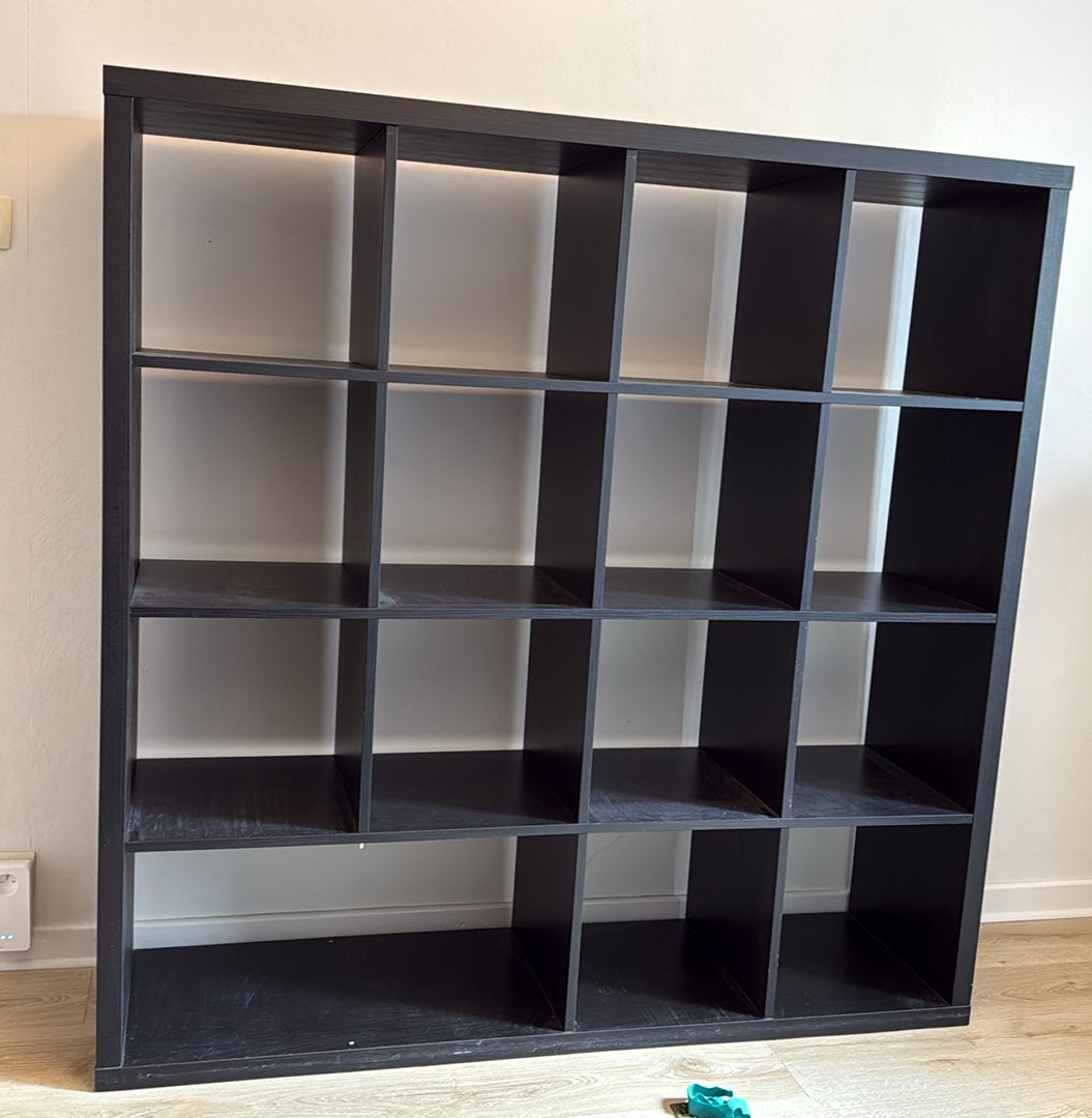 Meuble Etagere Ikea Kallax 16 rangements, Huis en Inrichting, Kasten | Wandmeubels, Ophalen, Gebruikt, 100 tot 150 cm, Minder dan 150 cm