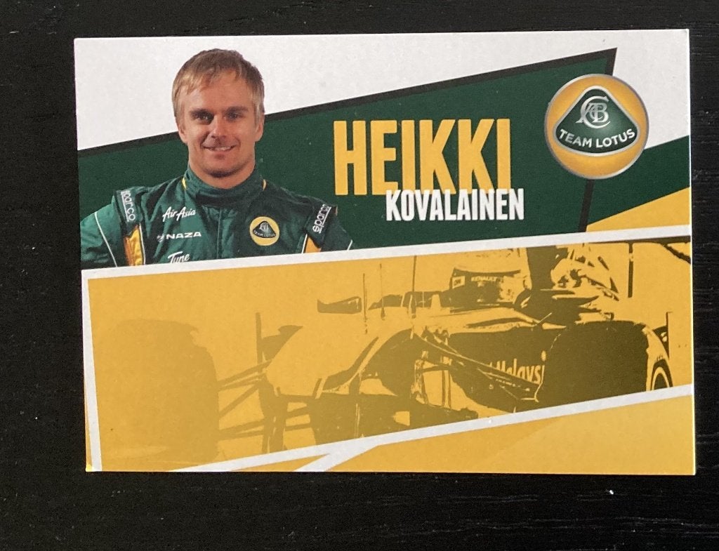 Carte Ecurie Lotus Formule 1 Heikki Kovalainen (2011 ?), Collections, Marques automobiles, Motos & Formules 1, Envoi, ForTwo