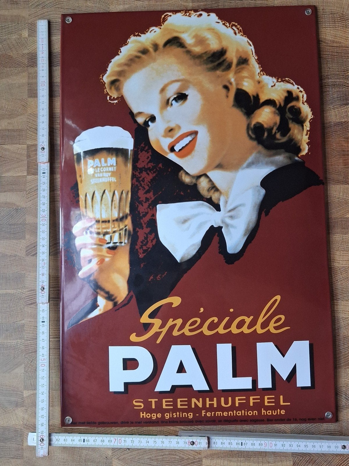 emaille speciale palm, Collections, Marques & Objets publicitaires, Enlèvement ou Envoi, Comme neuf, Panneau publicitaire
