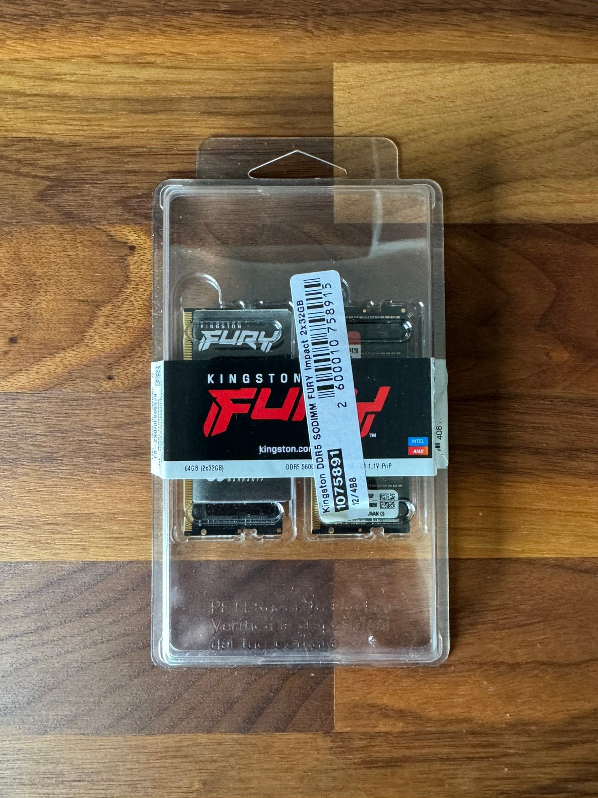 Kingston Fury impact 64gb kit DDR5 SODIMM, Computers en Software, RAM geheugen, Ophalen, Zo goed als nieuw, DDR5, 64 GB