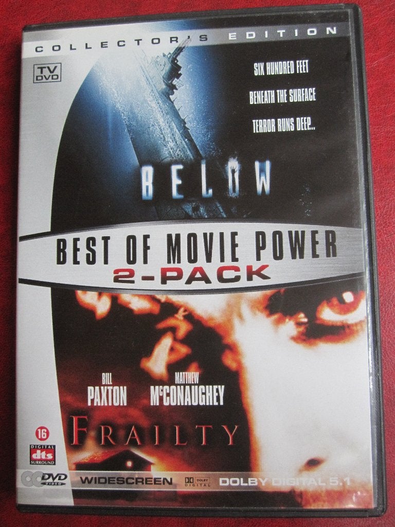 Below + Frailty (2 disques), CD & DVD, Enlèvement ou Envoi, Anglais, Thriller d'action, À partir de 16 ans