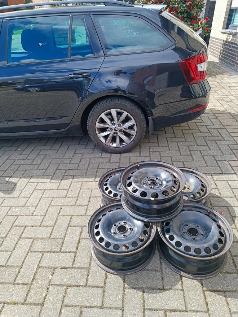 Vw Audi Skoda Seat 16inch velgen breedset 5x112, Auto-onderdelen, Ophalen, Velg(en)
