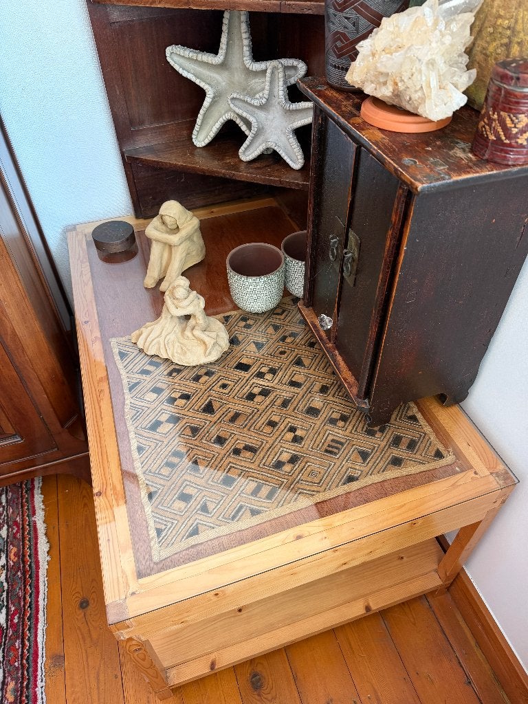 Artisanaal handgemaakt salontafel, Huis en Inrichting, Ophalen, Glas