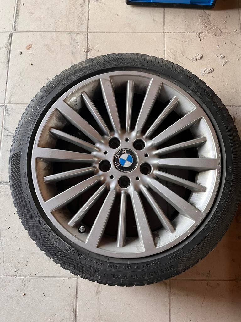 4x BMW 18” velgen Styling 396 + winterbanden – 3/4 reeks, Ophalen, 18 inch, Velg(en), Winterbanden