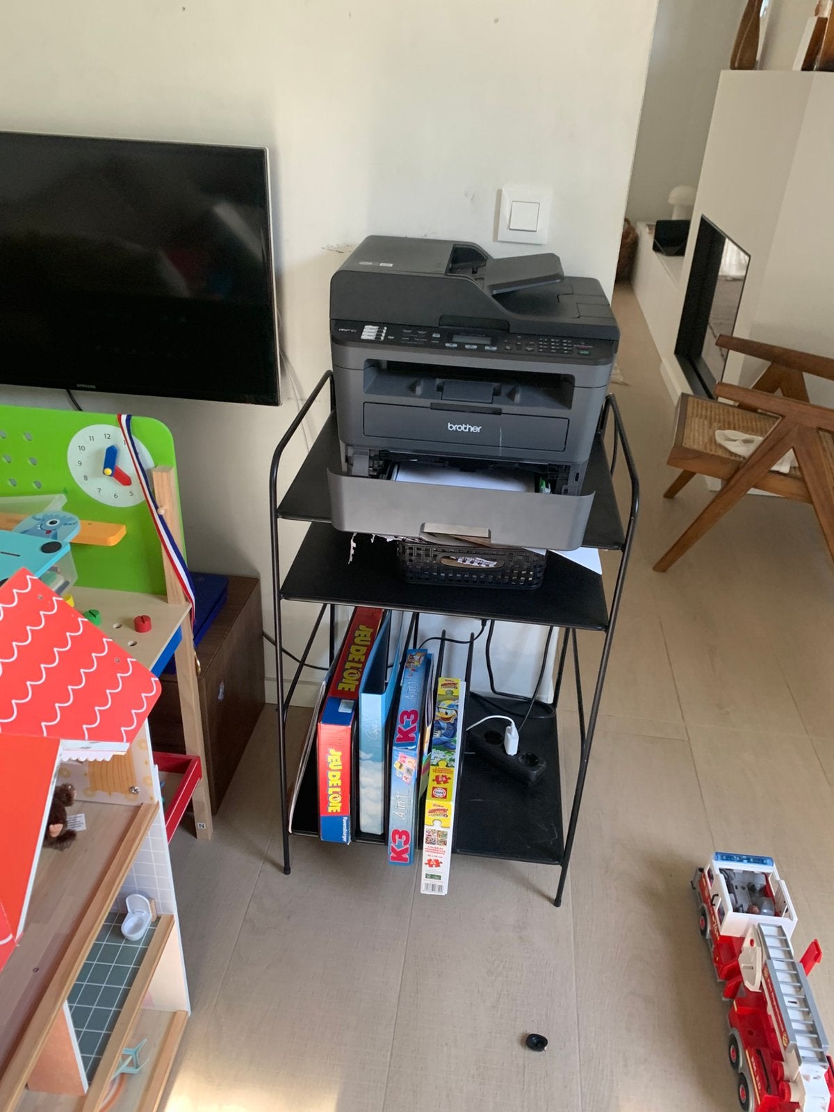 Vinyl platenrek - zwart ijzer - zwaar en goede kwalteit., Ophalen, Zo goed als nieuw