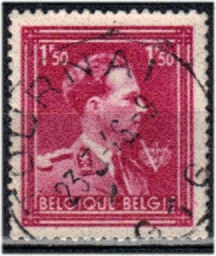 Belgique 1944 - Yvert/OBP 691 - Roi Léopold III (ST), Timbres & Monnaies, Envoi, Affranchi, Oblitéré, Maison royale