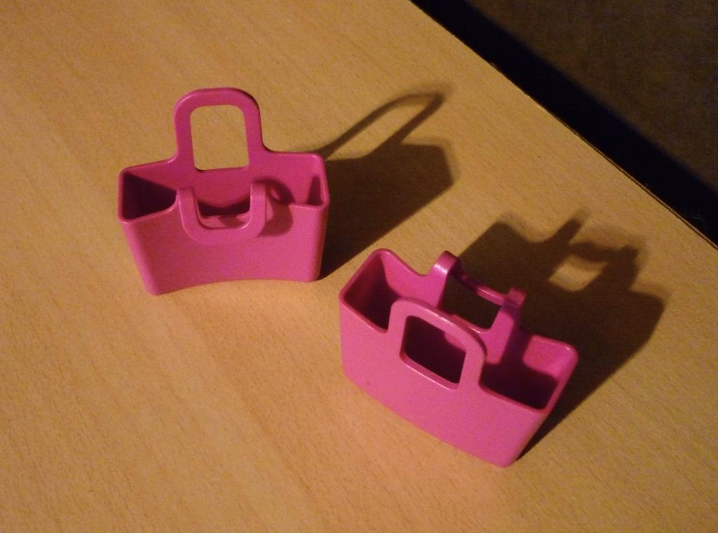 Set van 2 fuchsia roze theezakjes houders van Koziol, Huis en Inrichting, Keuken | Servies, Ophalen of Verzenden