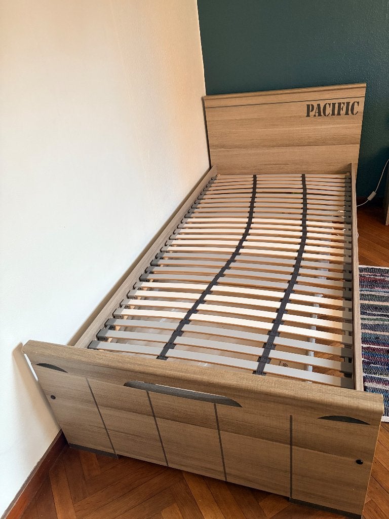 Lit et armoire chambre enfant, Enfants & Bébés, Chambre d'enfant | Lits, Enlèvement, Utilisé, 180 cm ou plus, 100 cm ou plus