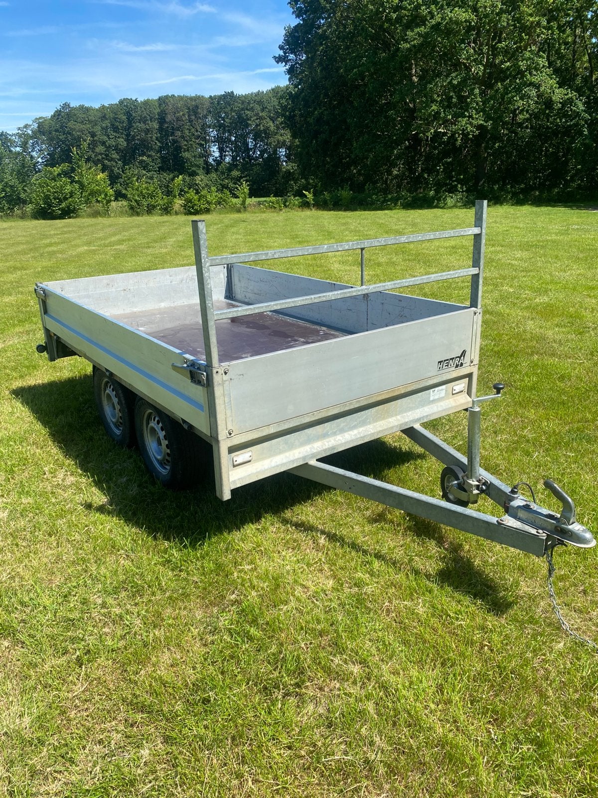 Dubbelas 750kg, Auto diversen, Aanhangers en Bagagewagens, Ophalen, Gebruikt