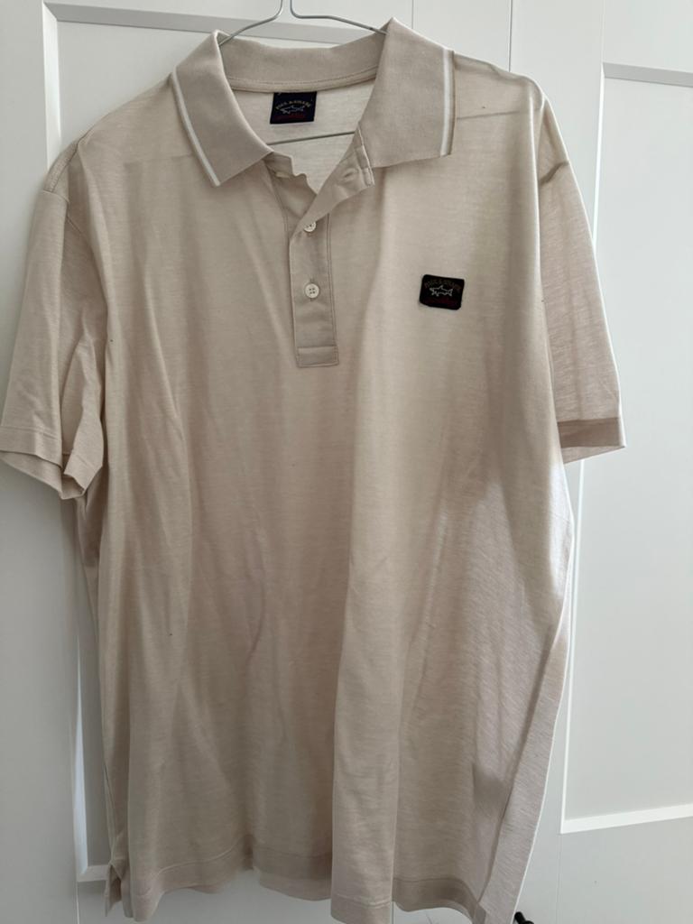 Paul & Shark Polo L, Ophalen, Gedragen, Maat 52/54 (L), Beige