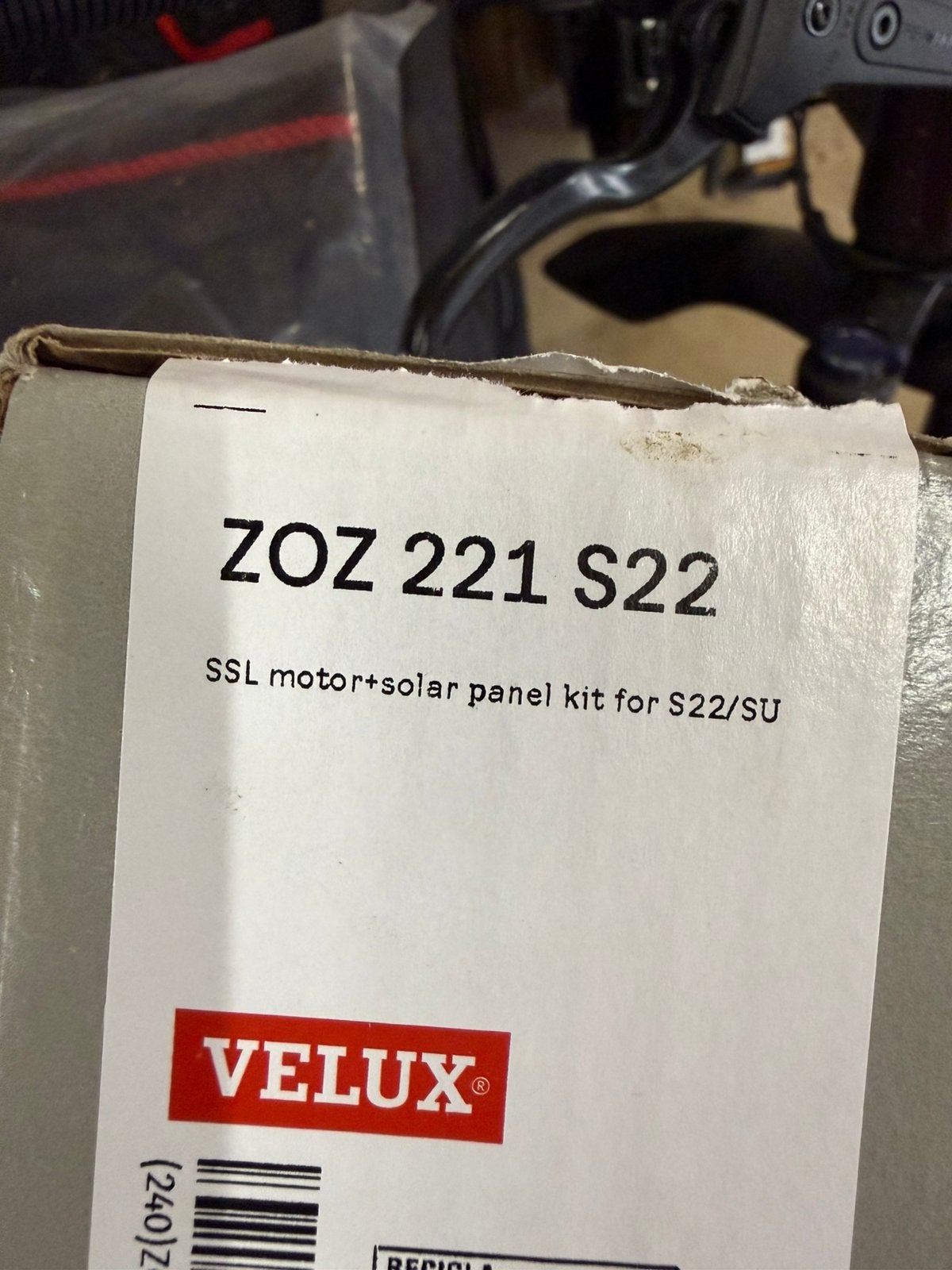 Moteur volet solair velux, Enlèvement