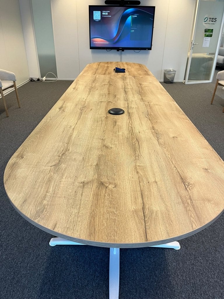 Table de réunion 12 personnes, Maison & Meubles, Scandinave, Comme neuf, Enlèvement, 400 cm