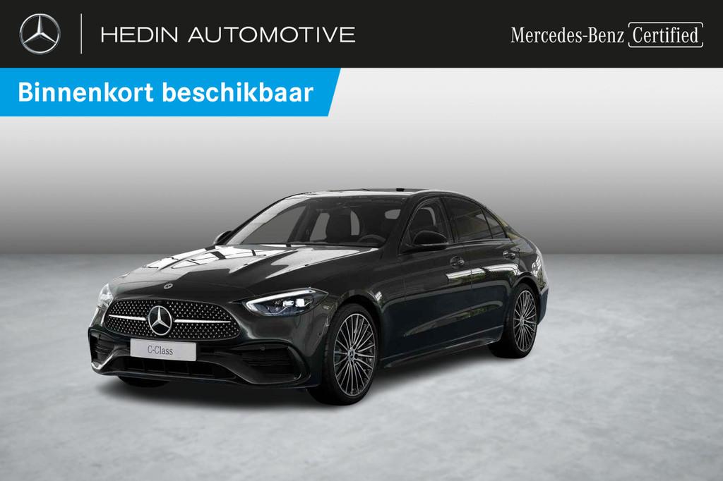 Mercedes-Benz C-Klasse Berline C 180 AMG Line Night Pack | P, Auto's, Mercedes-Benz, Automaat, 4 deurs, Zwart, 4 cilinders