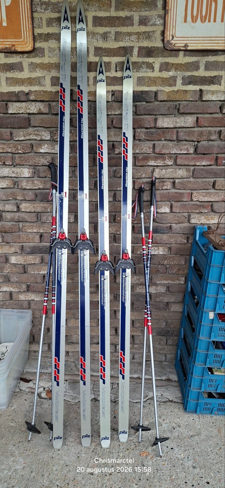 langlauf setjes, Ophalen, Stokken