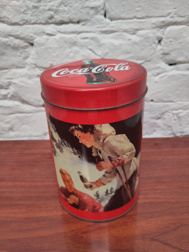 Vintage blikke doos Coca-Cola, Ophalen of Verzenden, Zo goed als nieuw, Gebruiksvoorwerp