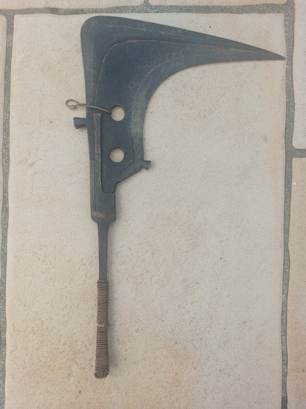 Afrikaans mes., Antiquités & Art, Art | Art non-occidental, Afrique, Enlèvement, 38 cm, Métal
